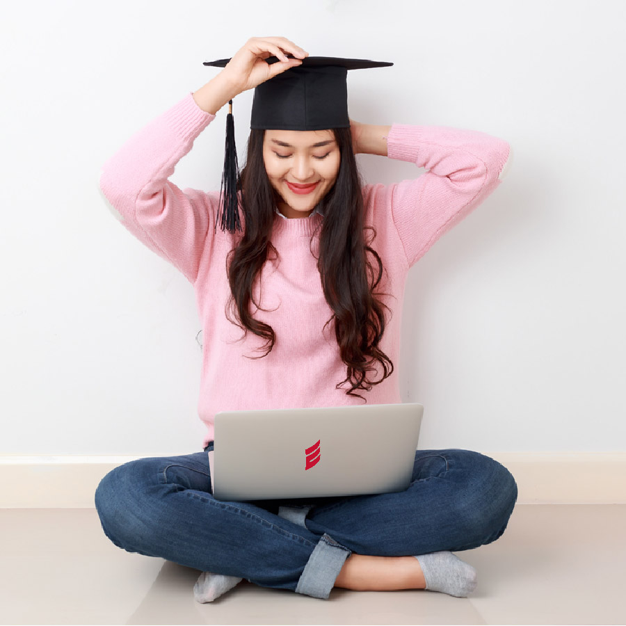 Woman with laptop